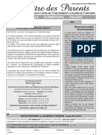 La Lettre Des Parents N°5 Décembre 2011 A4