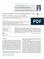 Evaluation of Modulus of Elasticity of Ultra-High Performance Concrete