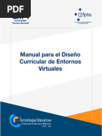 Manual para El Diseño Curricular de Entornos Virtuales de Aprendizaje