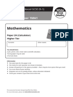 Super 3 GCSE Practice Paper 2H 2022