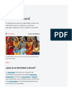 Identidad Cultural - Qué Es, Concepto, Elementos y Ejemplos