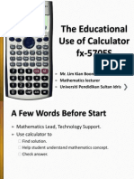 The Educational Use of Calculator fx-570ES