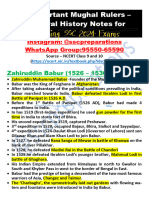 Mughal Rulers - Medieval History Notes For SSC 2024 Exams