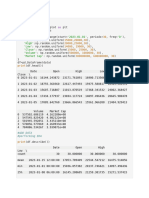 Bitcoine Data Analysis