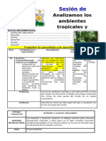 5º Grado Dia 1 Ps. Analizamos Los Ambientes Tropicales y Húmedos