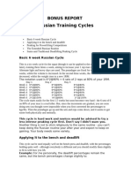 Russian Training Cycles