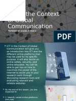 Lesson 1. ICT in The Context of Global Communication