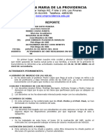 Reporte de Actividades de Psicologos Semana Del 26 Al 30 de Abril