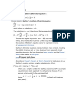 Mathieu Equation