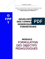 Module 4 Formulation Des Objectifs Pedagogiques