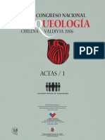 XVIII Congreso Nacional de Arqueologia Chilena de Valdivia 2006