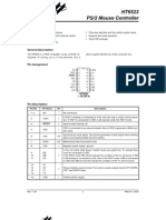 HT6523 PS/2 Mouse Controller: Features