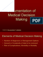 Documentation of Medical Decision Making