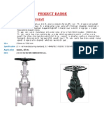 Product Range: Gate Valve / Sluice Valve