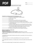 Science 8 Electricity Pop Quiz