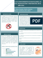 Documento Póster Científico Simple Azul