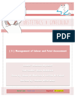 3 - Management of Labour and Fetal Assessment