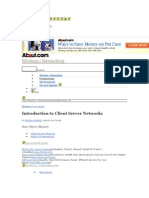 Wireless / Networking: Introduction To Client Server Networks