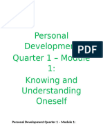 Personal Development MODULE 1 WEEK 1 AND 2 GRD 11 ABM