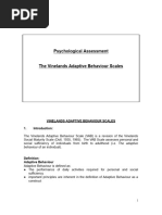 Vinelands Adaptive Behaviour Scales