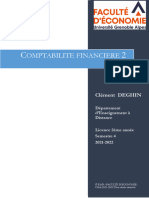 Comptabilité Financière 2 - Exercices Entrainement EAD 2021 2022