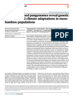 Haplotype-Based Pangenomes Reveal Genetic Variations and Climate Adaptations in Moso Bamboo Populations