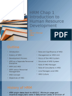 HRM Chap 1 Introduction To Human Resource Development