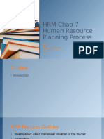 HRM Chap 7 Human Resource Planning Process