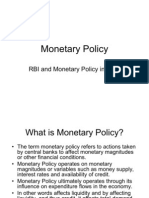 Monetary Policy and Money Supply