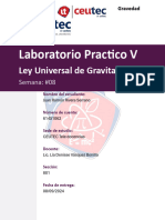 Juan Rivera 61451062 Informe Laboratorio V Ley Universal de Gravitación