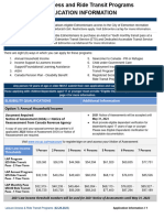 Leisure Access Ride Transit Application Information