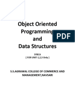 Object Oriented Programing UNIT 1,2,3