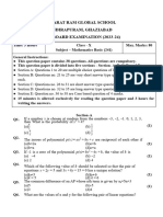 Class X Maths (Basic) 2023-24 (Bharatram School, GZD)