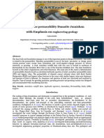 Evaluate The Permeability Damsite Jamishan With Emphasis On: Engineering Geology