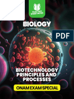 Biotechnology Principles and Processes - Short Notes