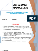 L'epidemiologie 2022 Eap