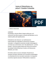 ¿Puede Salvarse El Liberalismo en América Latina - Cambio Colom