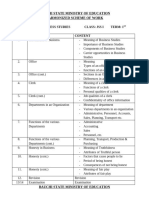 Business Studies Scheme of Work JSS 1 To 3