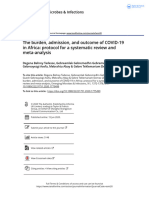 The Burden Admission and Outcome of COVID-19 in Africa Protocol For A Systematic Review and Meta-Analysis