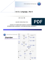 Intro To C++ Language - Part 2: International University