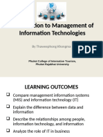 Unit 1 - Tourism and Information Technology