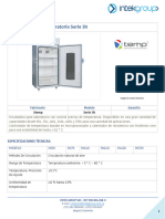 Incubadoras para Laboratorio Serie in