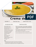 Crema de Verduras