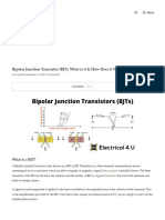 Bipolar Junction Transistor (BJT) - What Is It & How Does It Work - Electrical4U