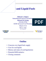 Coal and Liquid Fuels: Richard A. Bajura Edward M. Eyring