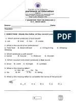 ENGLISH 2 - Set A 1st QUARTER TEST 2024-2025