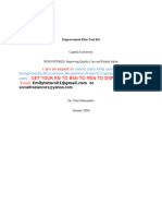 NURS-FPX4020 Assessment 4 Improvement Plan Tool Kit