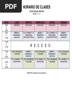 Horario de Clases Por Campos Formativos