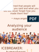 Chapter 5 (G4) Analyzing Your Audience