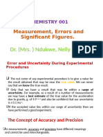 CHEMISTRY 001, Errors 1